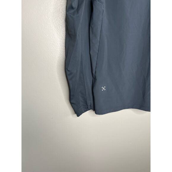 Lululemon Chill Motion Pull Over Charcoal Gray Mens Hooded Long Sleeve Size S - Picture 7 of 9